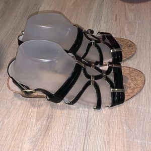 Life Stride Simply Comfort Yorta black wedge sandals